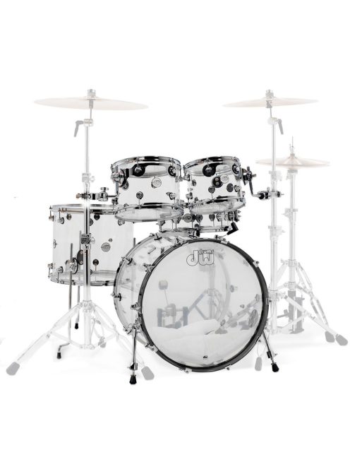Drum Workshop Design Acrylic (22-10-12-16") shell pack  Seamless Acrylic Clear 800228 