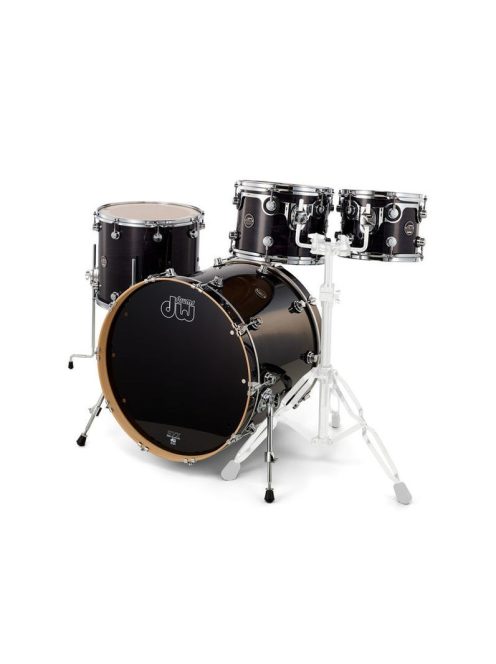 Drum Workshop Performance Lacquer shell pack (20-10-12-14")  Ebony Stain 809002