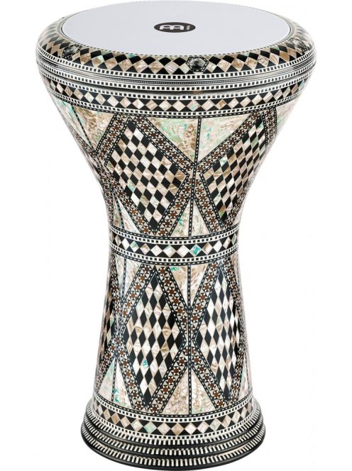 MEINL Percussion Artisan Edition Egypt Doumbek, Fehér Gyöngy, Mosaic Royale 8 3/4 " AEED1