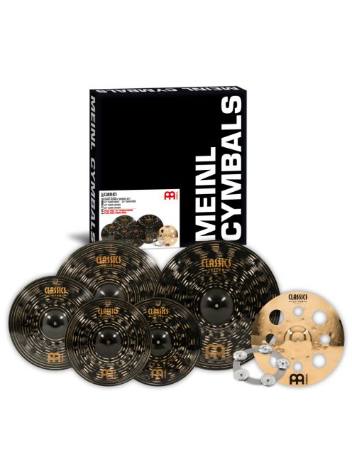 MEINL Cymbals Classics Custom Dark Set 4 pcs. + Ching Ring CCD5802