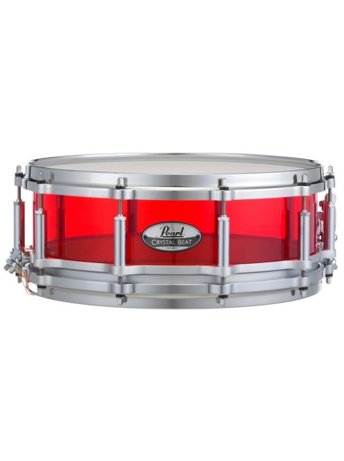 Pearl Crystal Beat Free Floating Snare Drums Ruby Red CRB1450S/C731