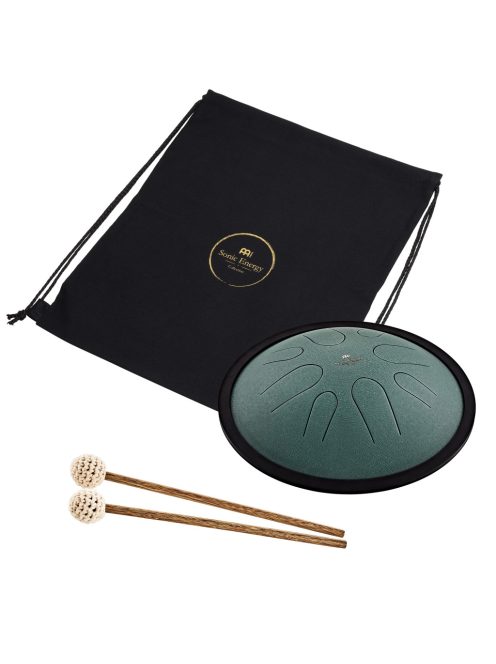 MEINL Sonic Energy 10" Compact Steel Nyelvdob, B Minor, 8 Notes, 432 Hz, Dark Green CSTD1DG