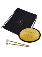 MEINL Sonic Energy 10" Compact Steel Nyelvdob, D Minor, 8 Notes, 432 Hz, Gold CSTD3G