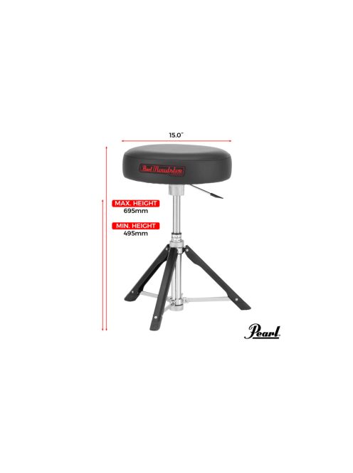 Pearl Roadster Trilateral gázliftes dobszék D-1500RGL