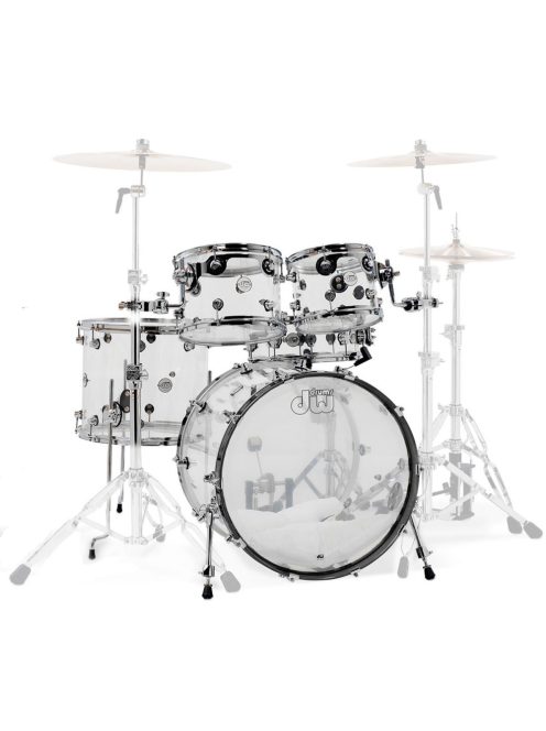 Drum Workshop Design Acrylic shell pack Seamless Acrylic Clear  DDAC2214CL