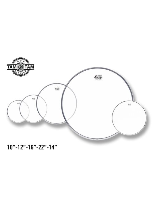 Remo Encore Ambassador Clear dobbőr szett ( 10"-12"-16"-22"+14" ) EN-AMB1022-PP