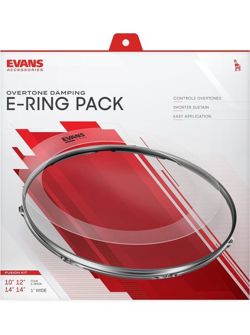 EVANS E-RING pack  ( 10-12-14-14" )  ER-FUSION