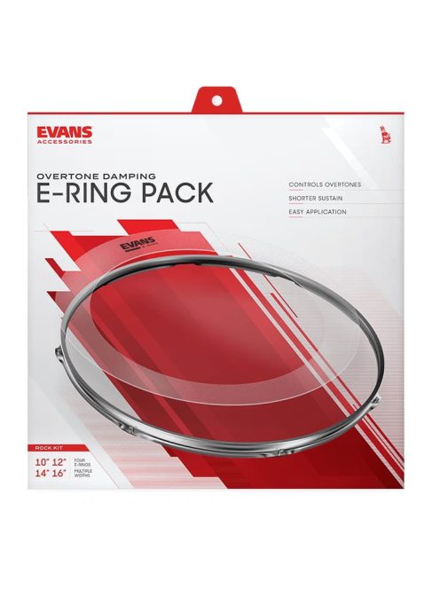 EVANS E-RING pack  ( 10-12-14-16" )  ER-ROCK