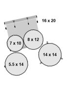 Gretsch Energy dobszerelés ( 20-10-12-14-14S") GEX-E605-4-BK