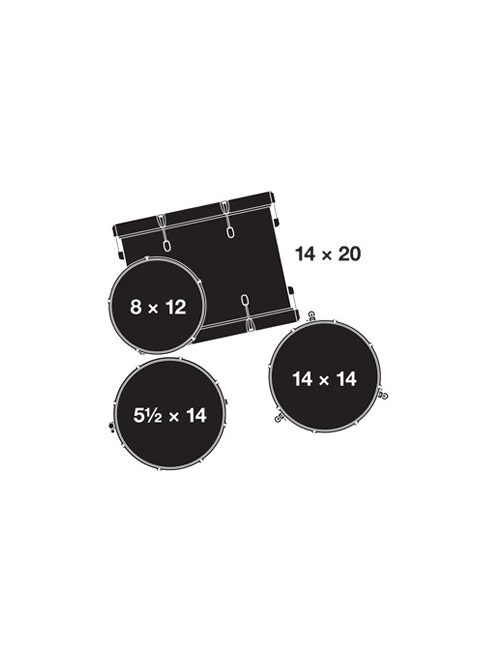 Gretsch Catalina Club dobszerelés (20-12-14-14S") shell pack CT1-J404-BS