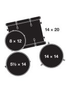 Gretsch Catalina Club dobszerelés (20-12-14-14S") shell pack CT1-J404-SSP