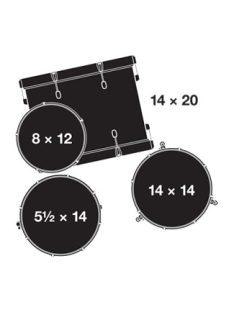   Gretsch Catalina Club dobszerelés (20-12-14-14S") shell pack CT1-J404-SSP