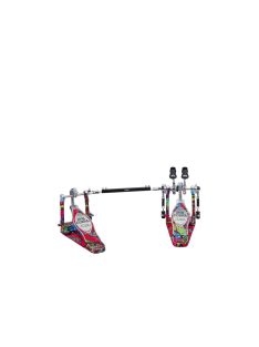   TAMA 50th Limited Iron Cobra Power Glide Dupla Pedal - Marble Psychedelic Rainbow Finish  HP900PWMPR