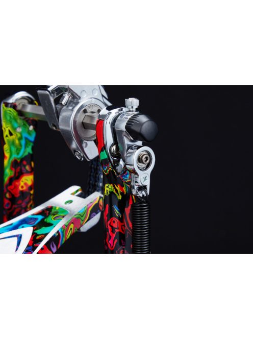TAMA 50th Limited Iron Cobra Power Glide Dupla Pedal - Marble Psychedelic Rainbow Finish  HP900PWMPR