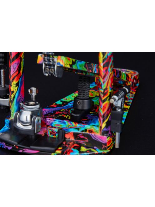 TAMA 50th Limited Iron Cobra Rolling Glide Szimpla Pedal - Marble Psychedelic Rainbow Finish  HP900RMPR