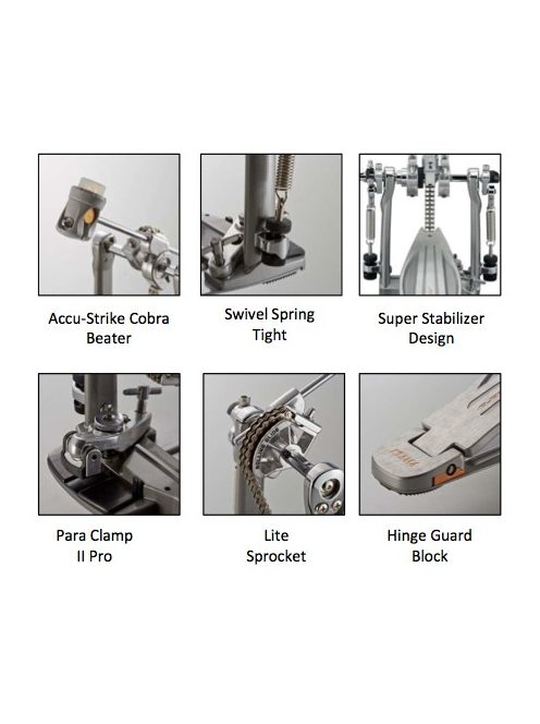 Tama Speed Cobra dupla pedál, tokkal HP910LWN