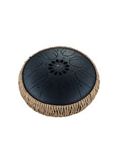   MEINL Sonic Energy Medium Octave Steel Tongue Drum 10" - Black B Minor MOSTD1BK