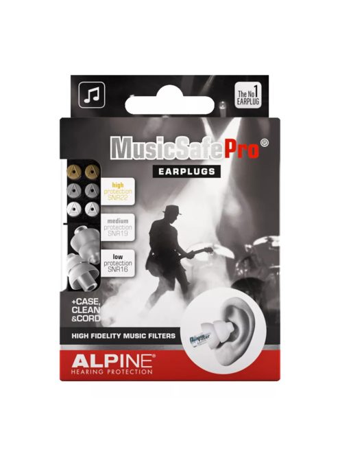 Alpine MusicSafe Pro füldugó zenészeknek, DJ-knek átlátszó  MusicSafePro_TR