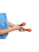 NINO Percussion Molded ABS Egg Maracas - 6"  NINO569OR