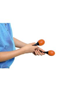 NINO Percussion Molded ABS Egg Maracas - 6"  NINO569OR