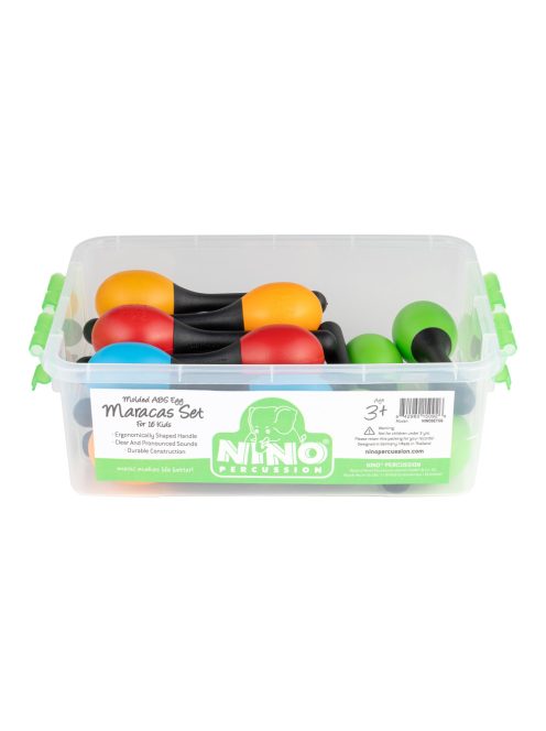 NINO Percussion Molded ABS Egg Maracas Set  