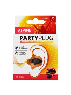   Alpine PartyPlug füldugó fesztiválra, koncertre, buliba  fekete PARTYPLUG