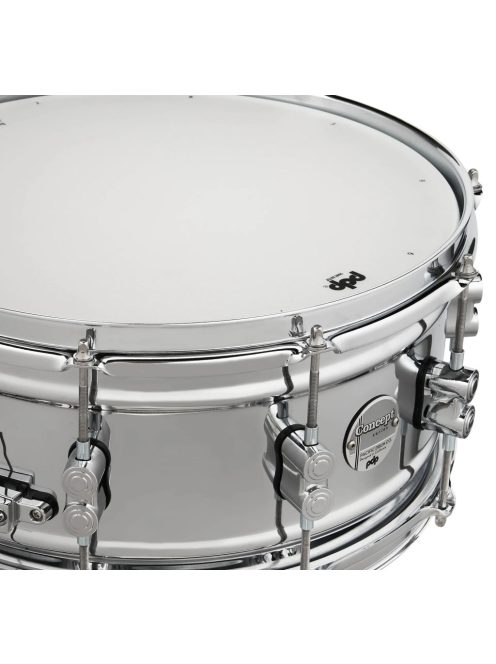 PDP-DW  Concept Chrome Over Steel  14"x 6,5" pergődob PDSN6514SSCSC PD805190