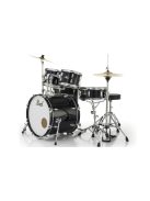 Pearl Roadshow dobfelszerelés (20-10-12-14-14S)  Jet Black szín+ HW+ Sabian Cymb + dobszék