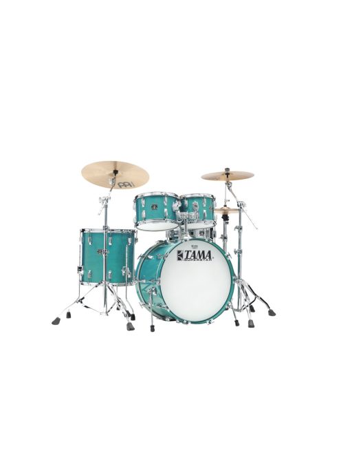 TAMA Superstar Limited Reissue 50th Anniversary Shell Kit 4 pcs Aqua Marine/Chrome HW   SU42RS-AQM